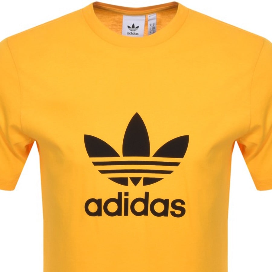 Alternative Image for Productadidas Originals Trefoil T Shirt Yellow2